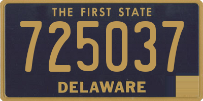 DE license plate 725037