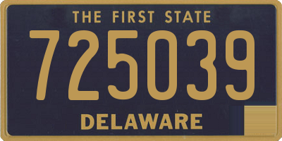 DE license plate 725039