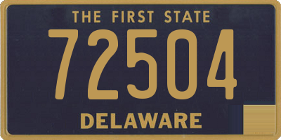 DE license plate 72504