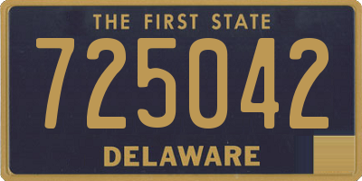DE license plate 725042
