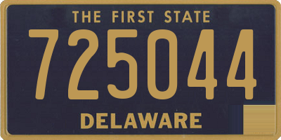DE license plate 725044