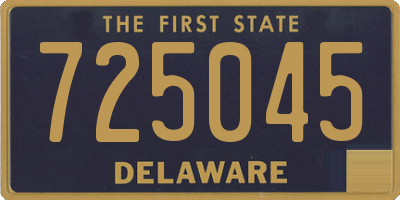 DE license plate 725045