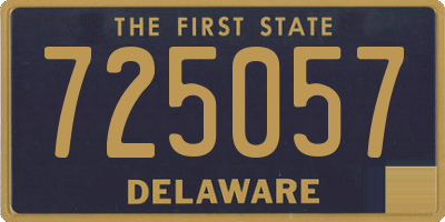 DE license plate 725057