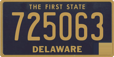 DE license plate 725063