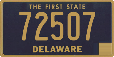 DE license plate 72507