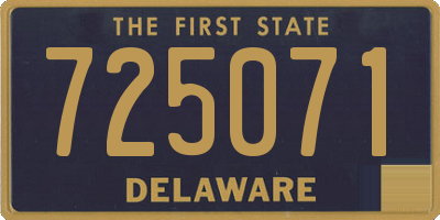 DE license plate 725071
