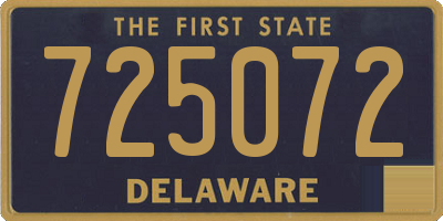 DE license plate 725072