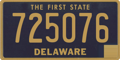 DE license plate 725076