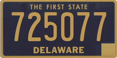 DE license plate 725077