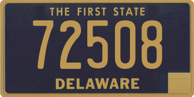 DE license plate 72508
