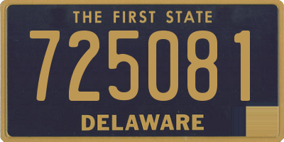 DE license plate 725081