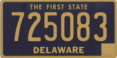 DE license plate 725083