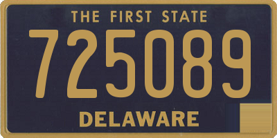 DE license plate 725089