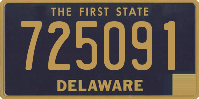 DE license plate 725091