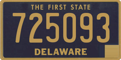 DE license plate 725093