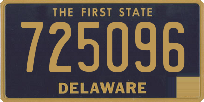 DE license plate 725096