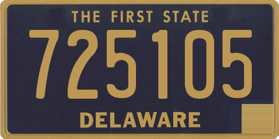 DE license plate 725105