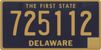 DE license plate 725112