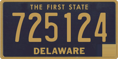 DE license plate 725124