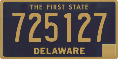 DE license plate 725127