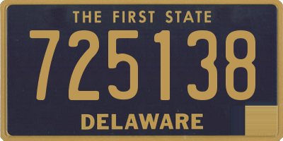 DE license plate 725138