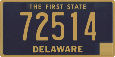 DE license plate 72514