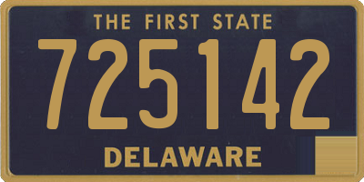 DE license plate 725142