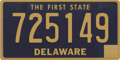 DE license plate 725149
