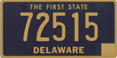 DE license plate 72515