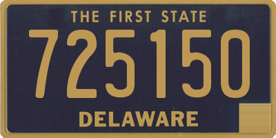 DE license plate 725150