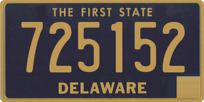 DE license plate 725152