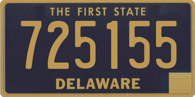 DE license plate 725155