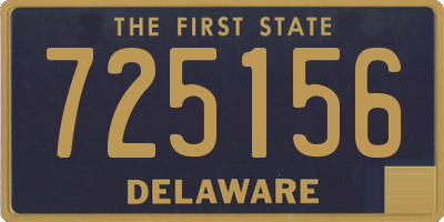 DE license plate 725156