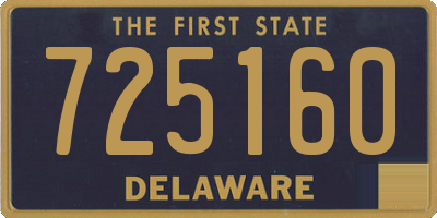 DE license plate 725160