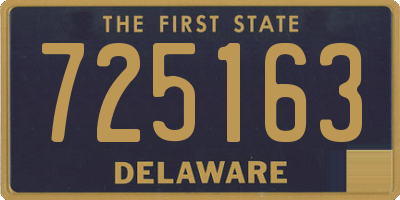 DE license plate 725163