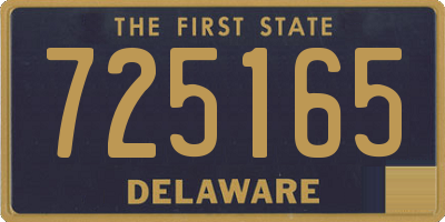 DE license plate 725165