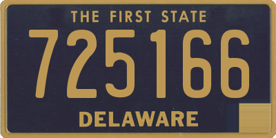 DE license plate 725166