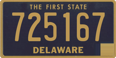 DE license plate 725167