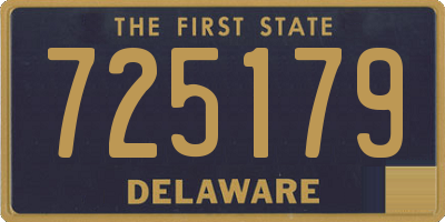 DE license plate 725179