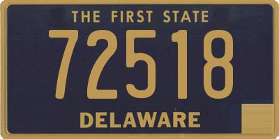 DE license plate 72518