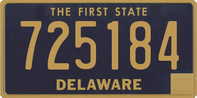 DE license plate 725184