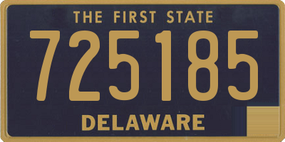 DE license plate 725185