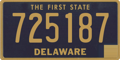 DE license plate 725187