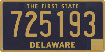 DE license plate 725193