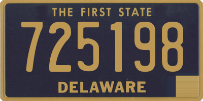 DE license plate 725198