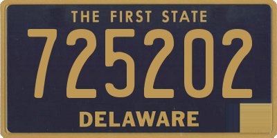 DE license plate 725202
