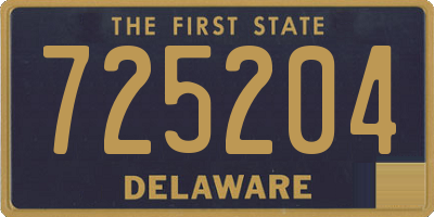DE license plate 725204