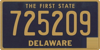 DE license plate 725209