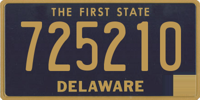 DE license plate 725210