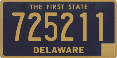 DE license plate 725211